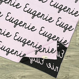 Personalized Blanket for Babies (Light Purple Background)