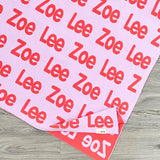 Personalized Blanket for Kids (Light Purple Background)