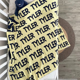 Personalized Blanket for Babies (Light Yellow Background)