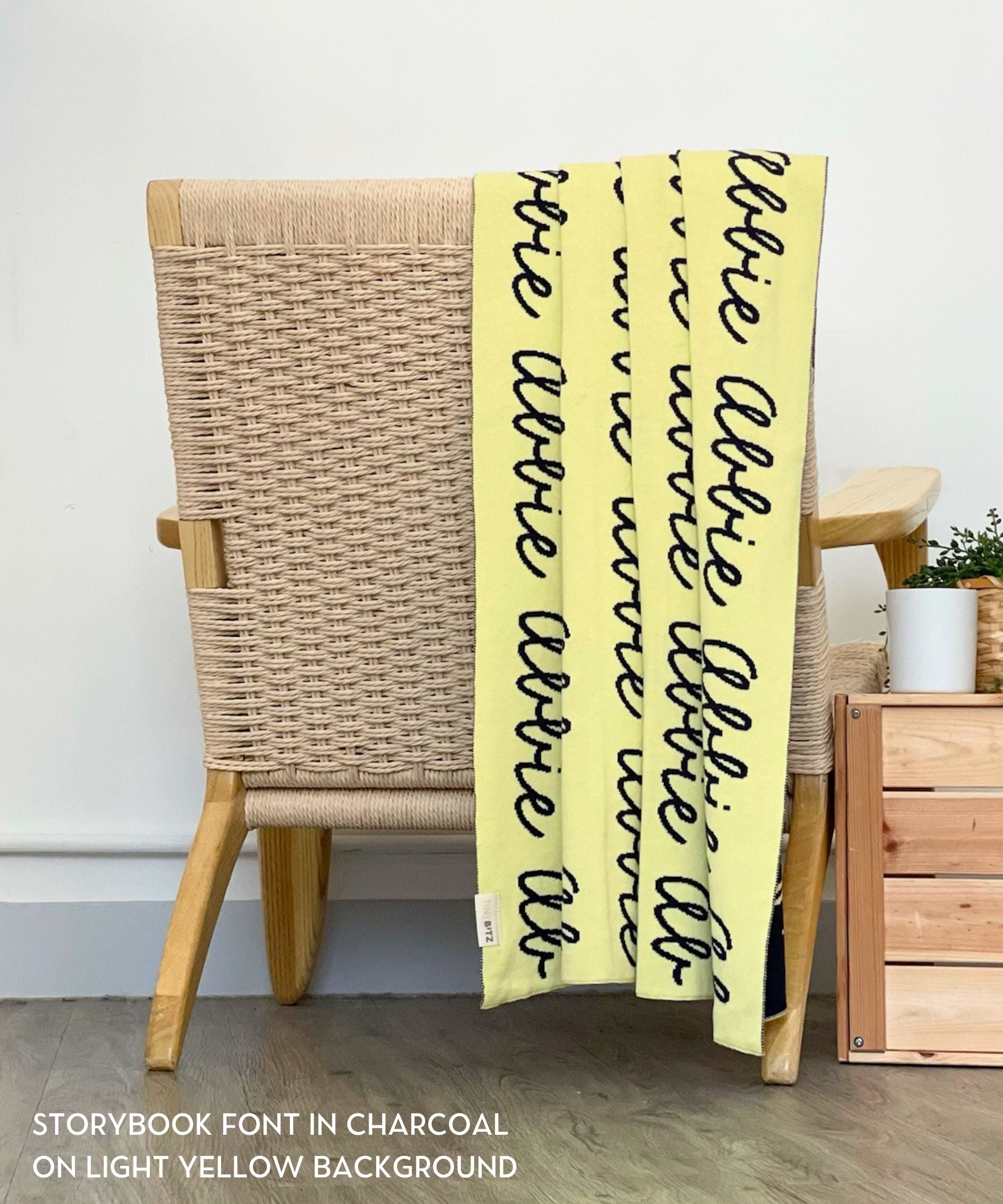 Personalized Blanket for Pets (Light Yellow Background)
