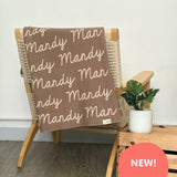 Personalized Blanket for Kids (Mushroom Background)
