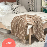 Personalized Blanket for Adults (Mushroom Background)