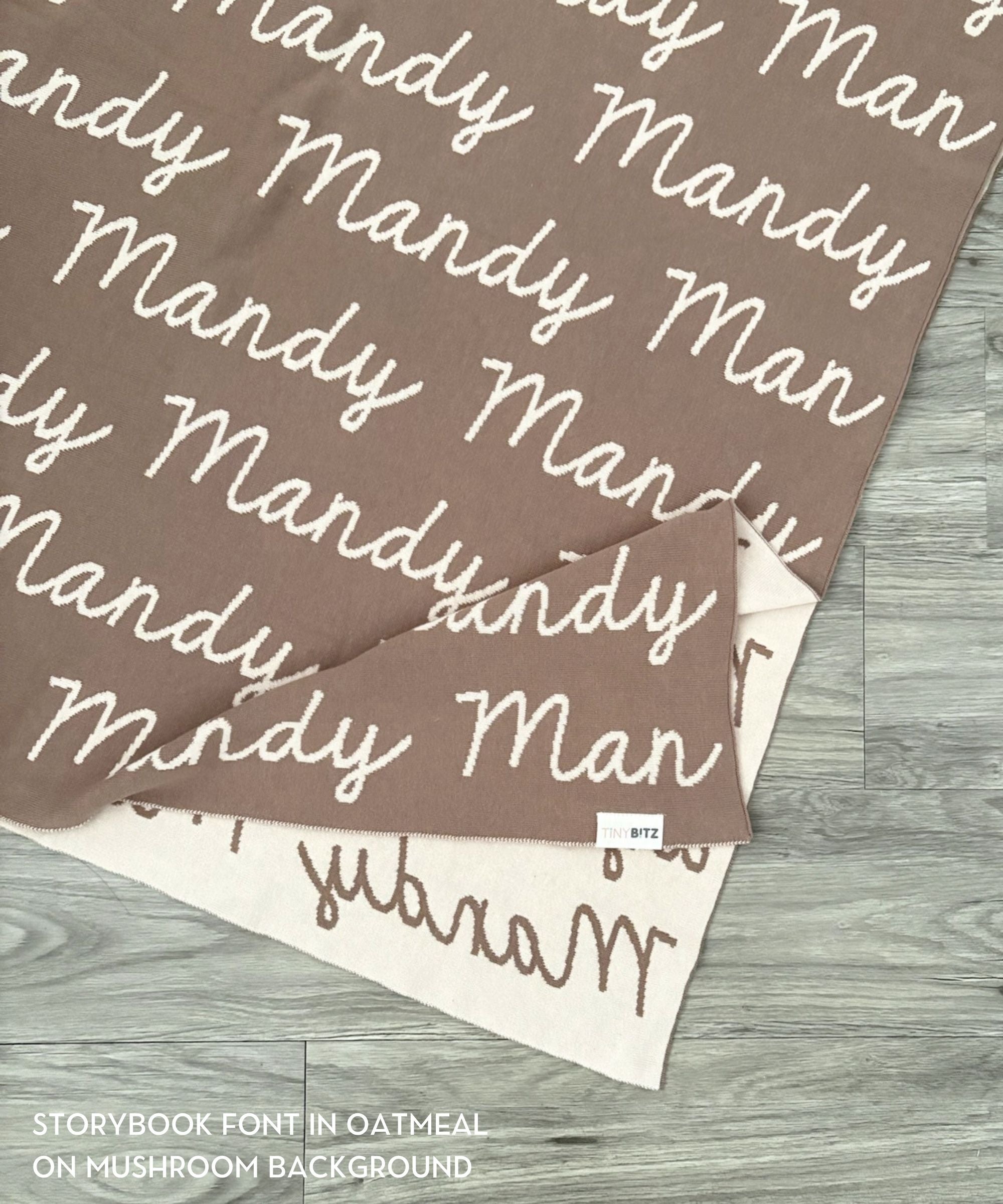 Personalized Blanket for Pets (Mushroom Background)