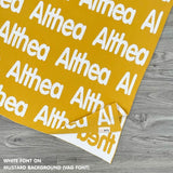 Personalized Blanket for Kids (Mustard Background)