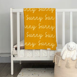 Personalized Blanket for Kids (Mustard Background)
