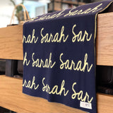 Personalized Blanket for Kids (Navy Background)