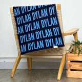 Personalized Blanket for Kids (Navy Background)