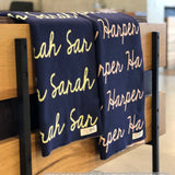Personalized Blanket for Kids (Navy Background)
