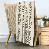 Personalized Blanket for Kids (Oatmeal Background)