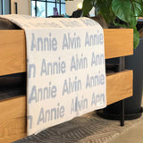 Personalized Blanket for Kids (Oatmeal Background)