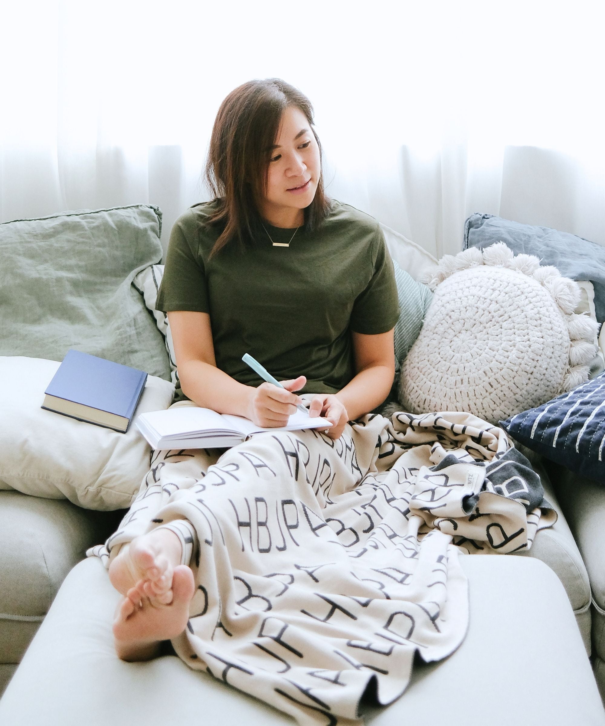 Personalized Blanket for Adults (Oatmeal Background)