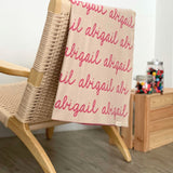 Personalized Blanket for Kids (Oatmeal Background)