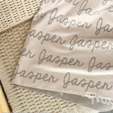 Personalized Blanket for Kids (Oatmeal Background)