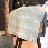 Personalized Blanket for Kids (Oatmeal Background)