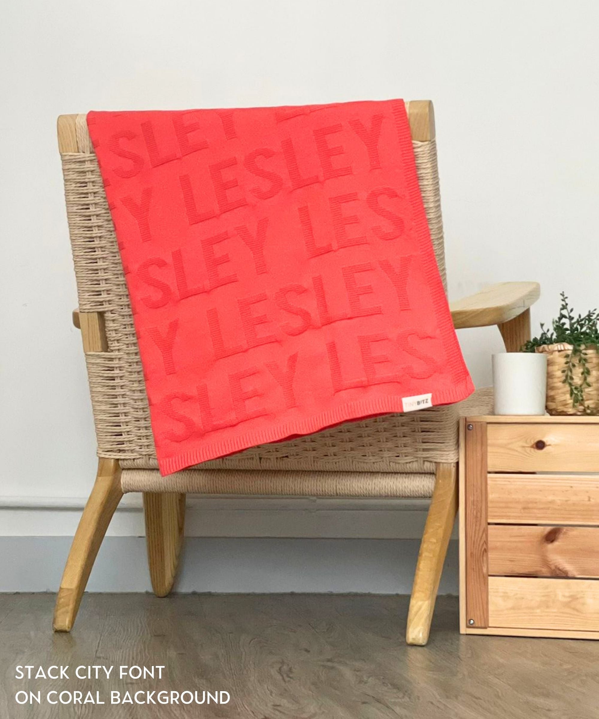Personalized Blanket for Babies and Kids (One Colour with Monogram)