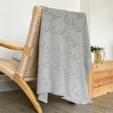 Personalized Blanket for Babies and Kids (One Colour with Monogram)