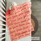 Personalized Blanket for Babies (Peach Background)