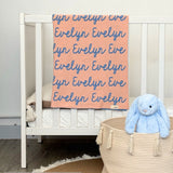 Personalized Blanket for Babies (Peach Background)