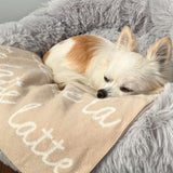 Personalized Blanket for Pets (Oatmeal Background)