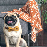 Personalized Blanket for Pets (Rust Background)