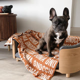 Personalized Blanket for Pets (Rust Background)