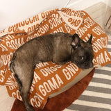 Personalized Blanket for Pets (Rust Background)