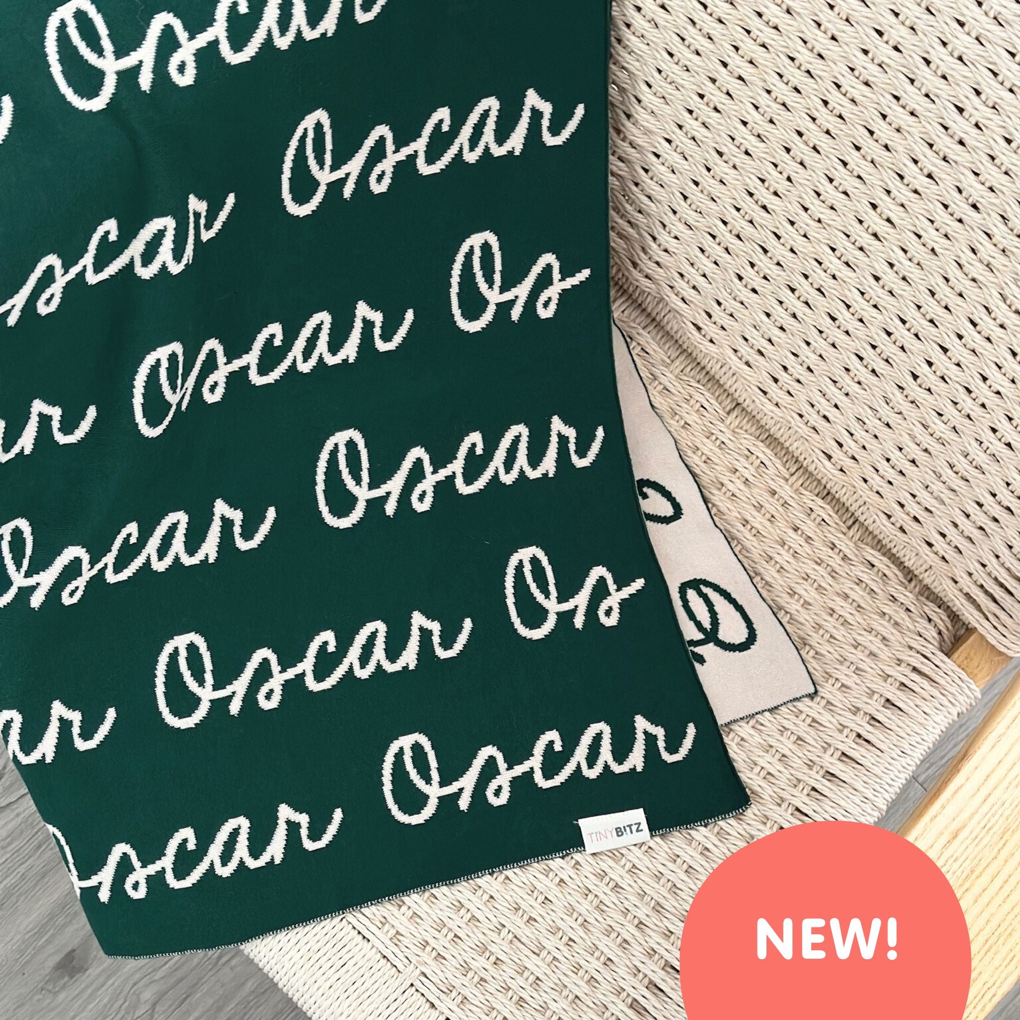 Personalized Blanket for Pets (Pine Green Background)