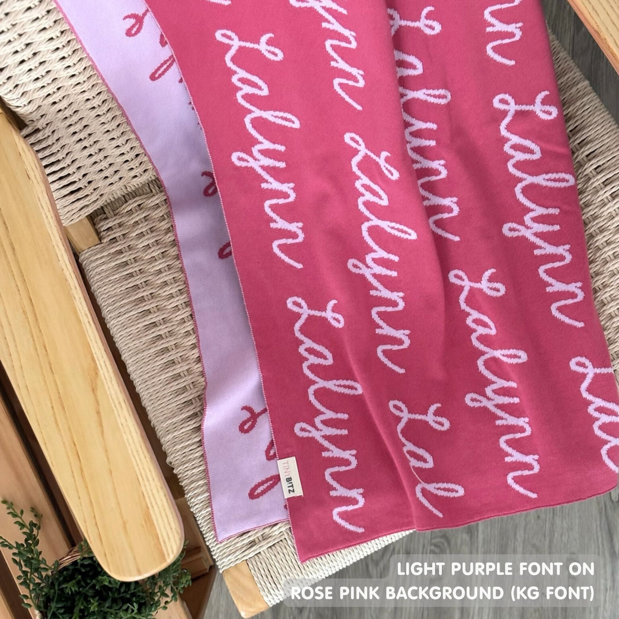 Personalized Blanket for Pets (Rose Pink Background)