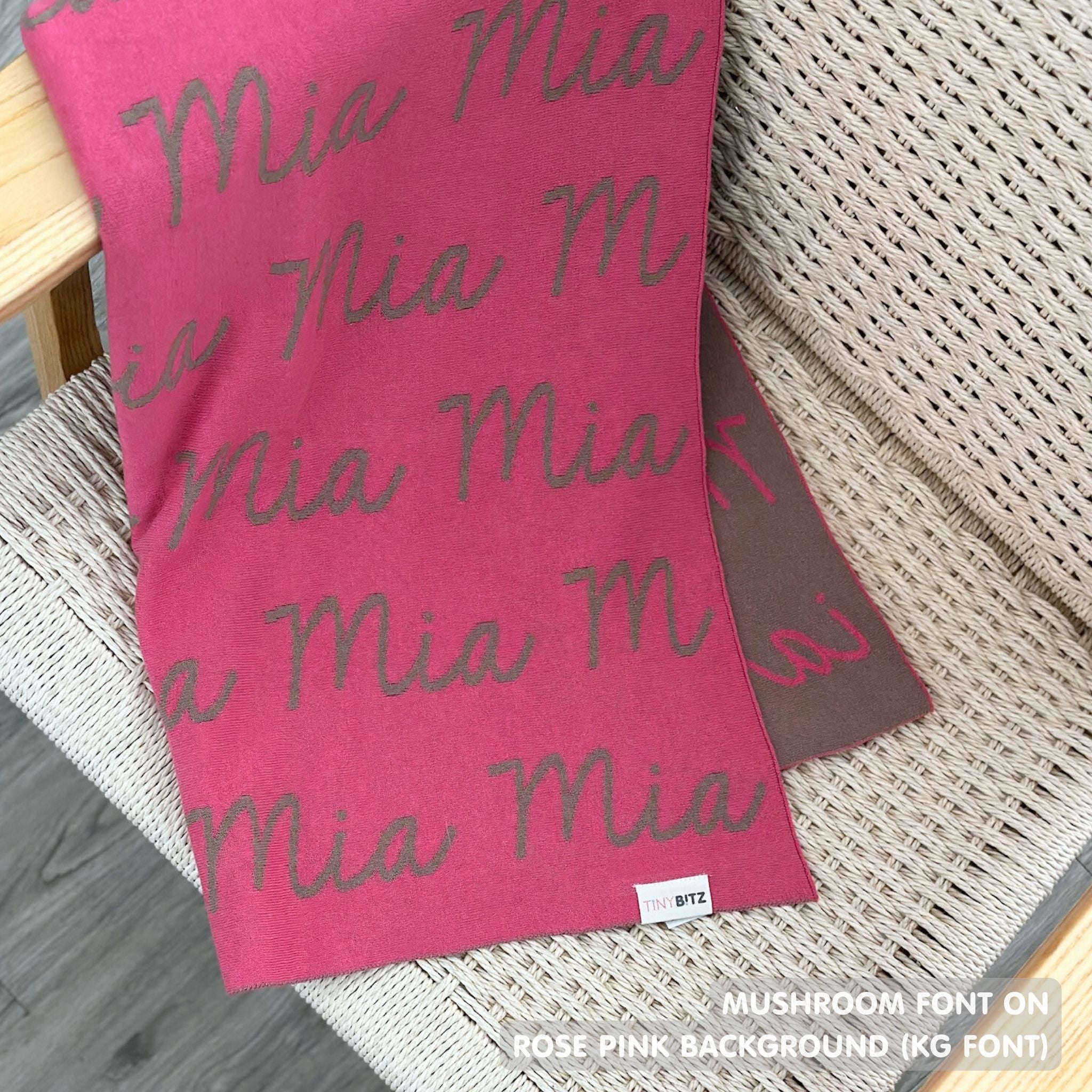 Personalized Blanket for Pets (Rose Pink Background)