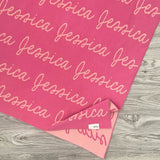 Personalized Blanket for Kids (Rose Pink Background)