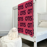 Personalized Blanket for Kids (Rose Pink Background)