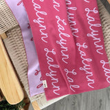Personalized Blanket for Kids (Rose Pink Background)