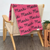 Personalized Blanket for Kids (Rose Pink Background)