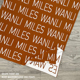 Personalized Blanket for Adults (Rust Background)