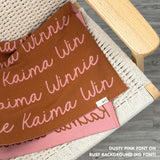 Personalized Blanket for Pets (Rust Background)
