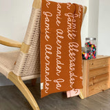 Personalized Blanket for Pets (Rust Background)