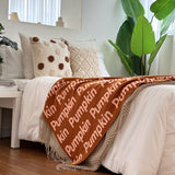 Personalized Blanket for Kids (Rust Background)