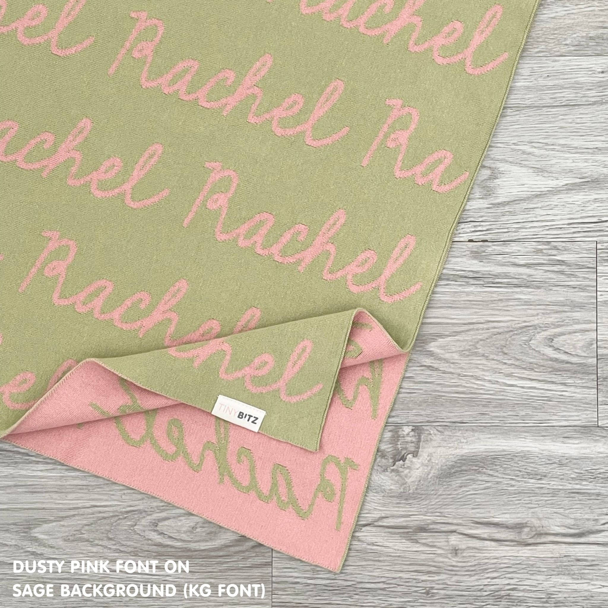 Personalized Blanket for Pets (Sage Background)