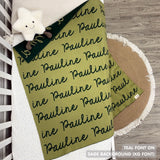 Personalized Blanket for Babies (Sage Background)