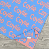 Personalized Blanket for Babies (Sky Blue Background)