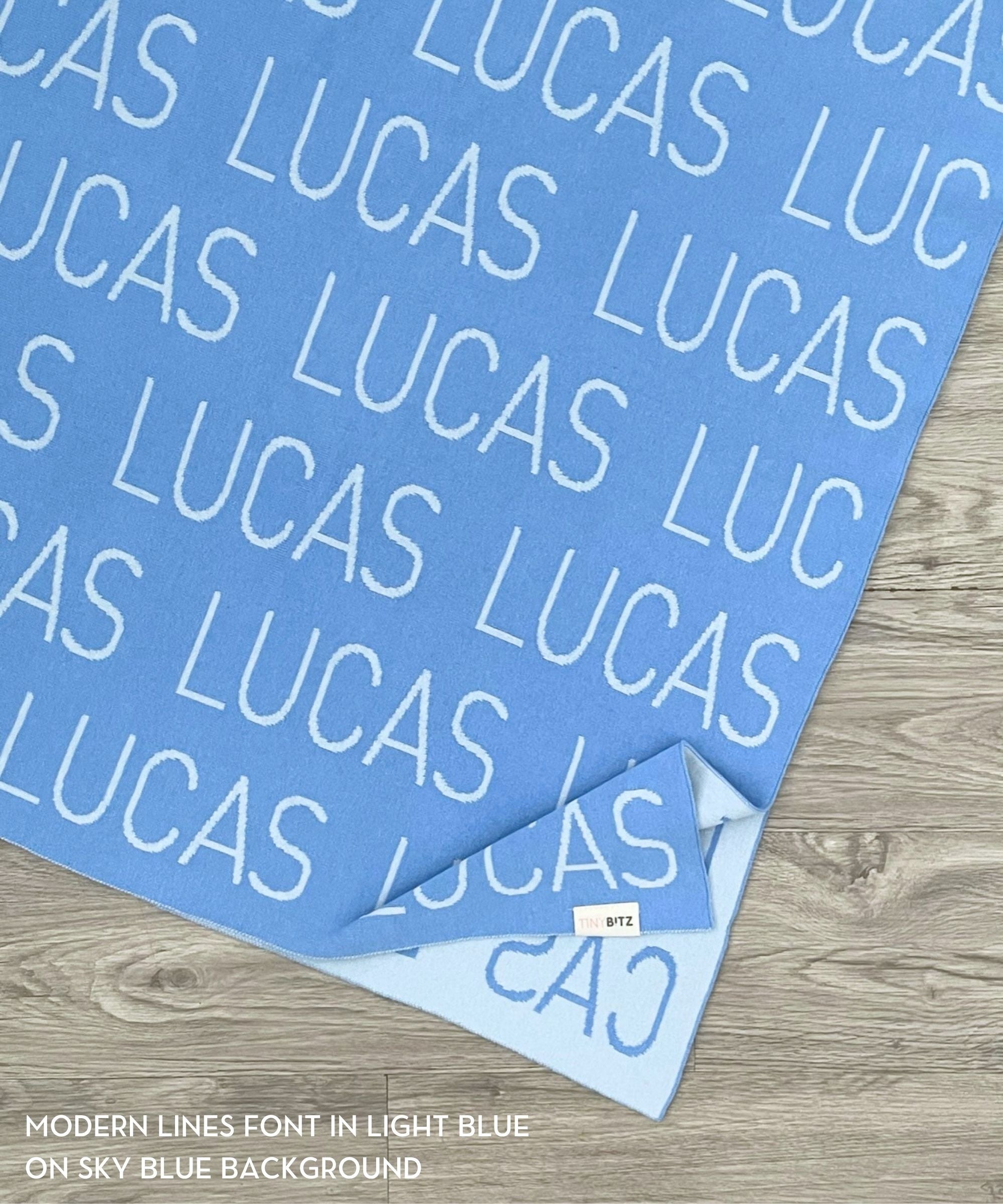 Personalized Blanket for Pets (Sky Blue Background)