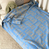 Personalized Blanket for Babies (Sky Blue Background)