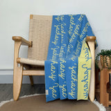 Personalized Blanket for Pets (Sky Blue Background)
