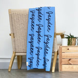 Personalized Blanket for Babies (Sky Blue Background)