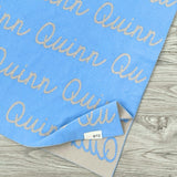 Personalized Blanket for Babies (Sky Blue Background)