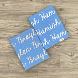 Personalized Blanket for Babies (Sky Blue Background)