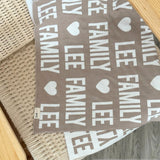 Personalized Blanket for Adults (Stone Background)