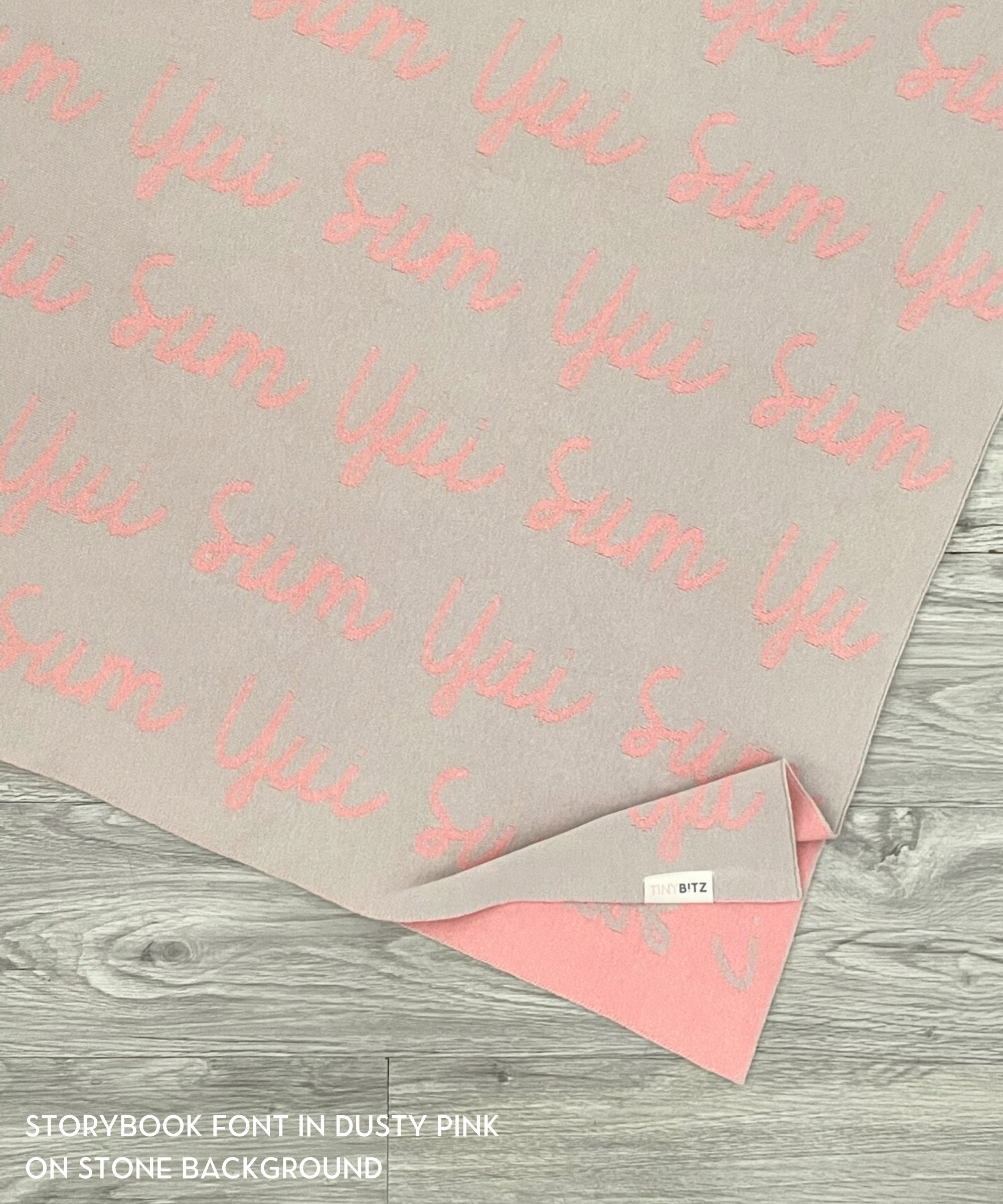 Personalized Blanket for Kids (Stone Background)