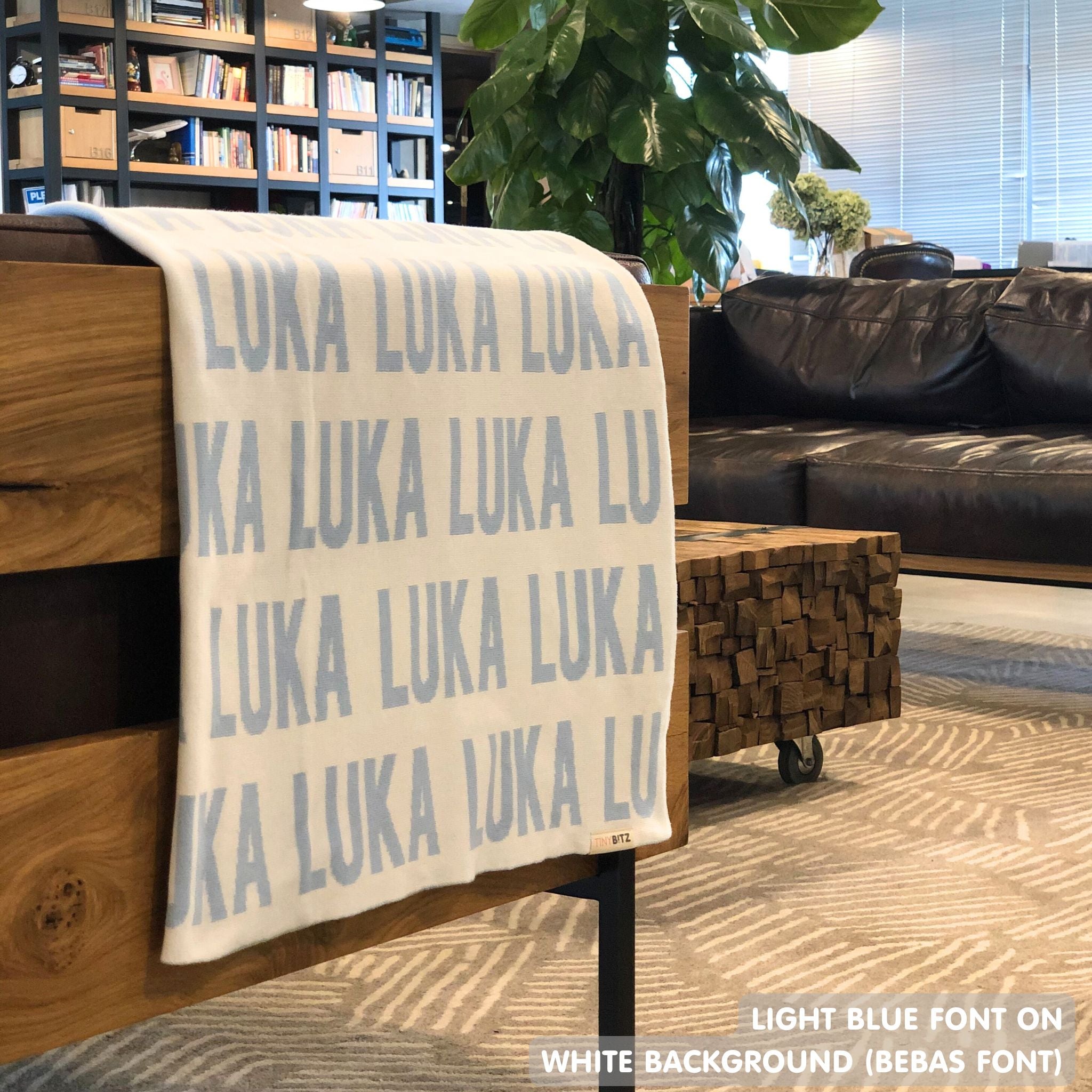 Personalized Blanket for Adults (White Background)