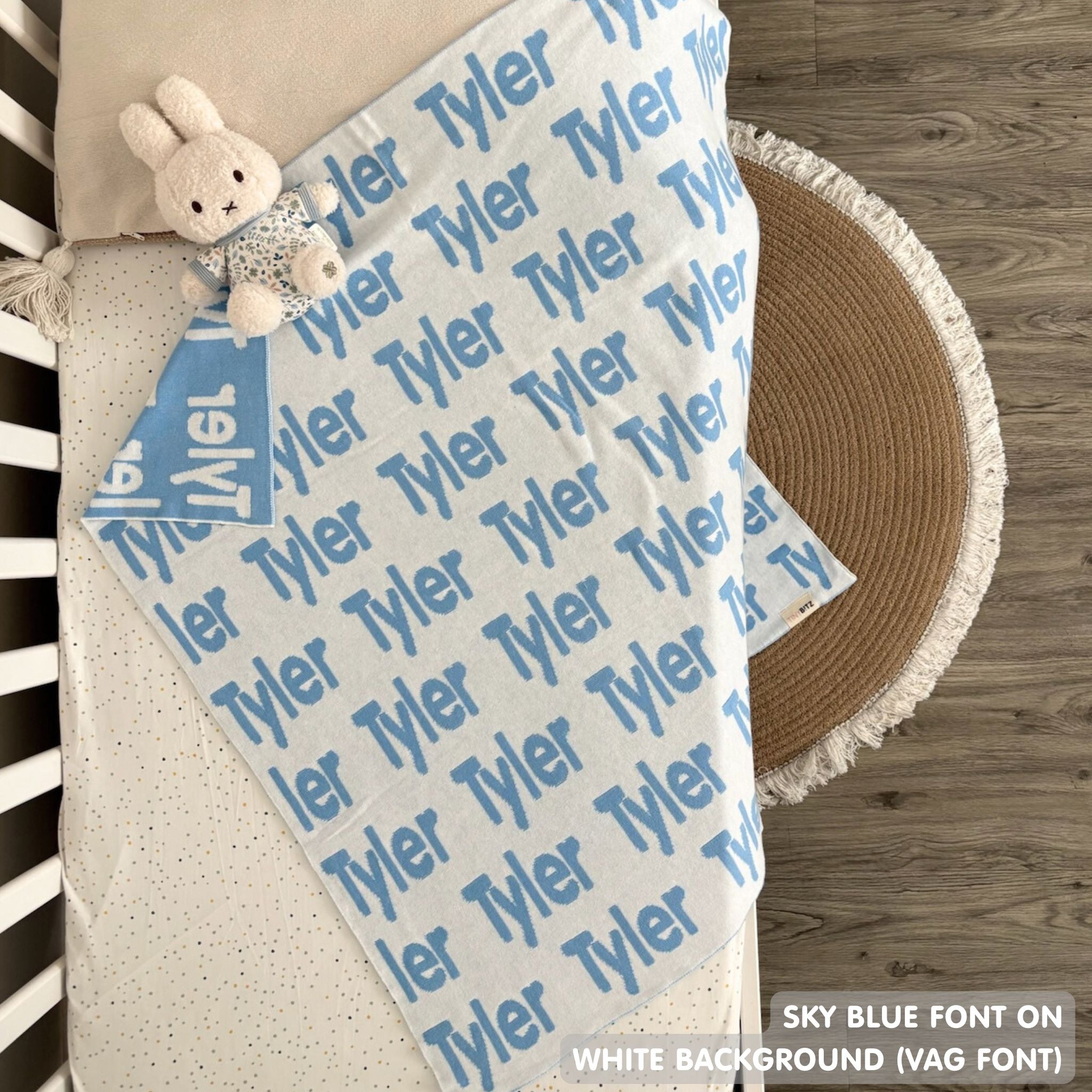 Personalized Blanket for Kids (White Background)